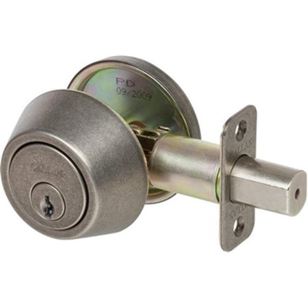 CALLAN Callan KA2002 Single Cylinder Deadbolt Grade 3; Antique Silver KA2002